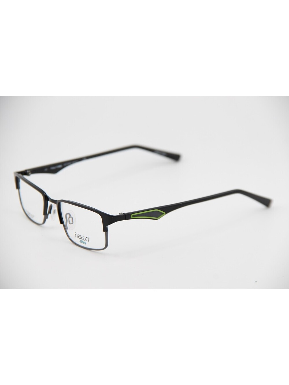 Flexon Junior Leo 001 Black/Silver Authentic Eyeglasses 48-18-130